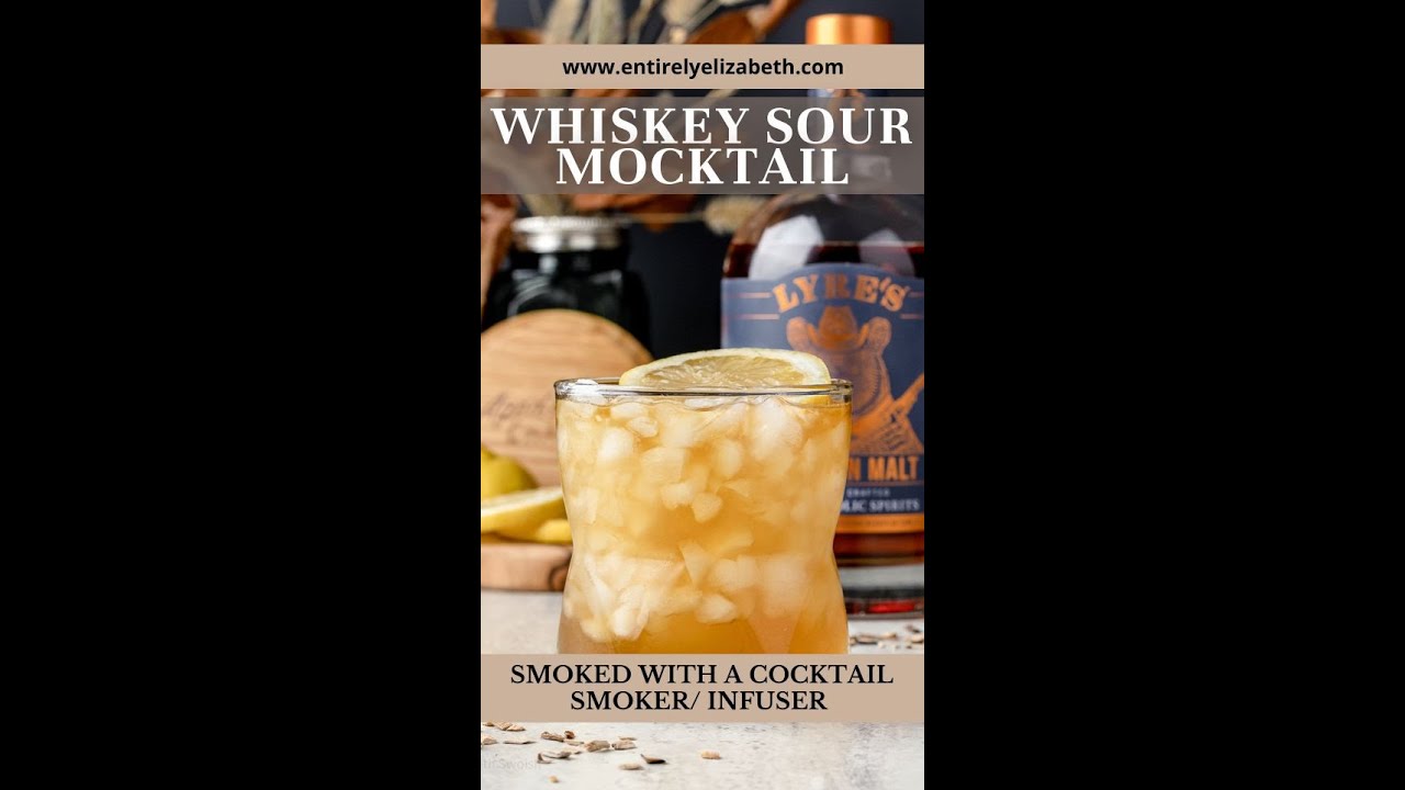 Smoked Whiskey Sour Mocktail