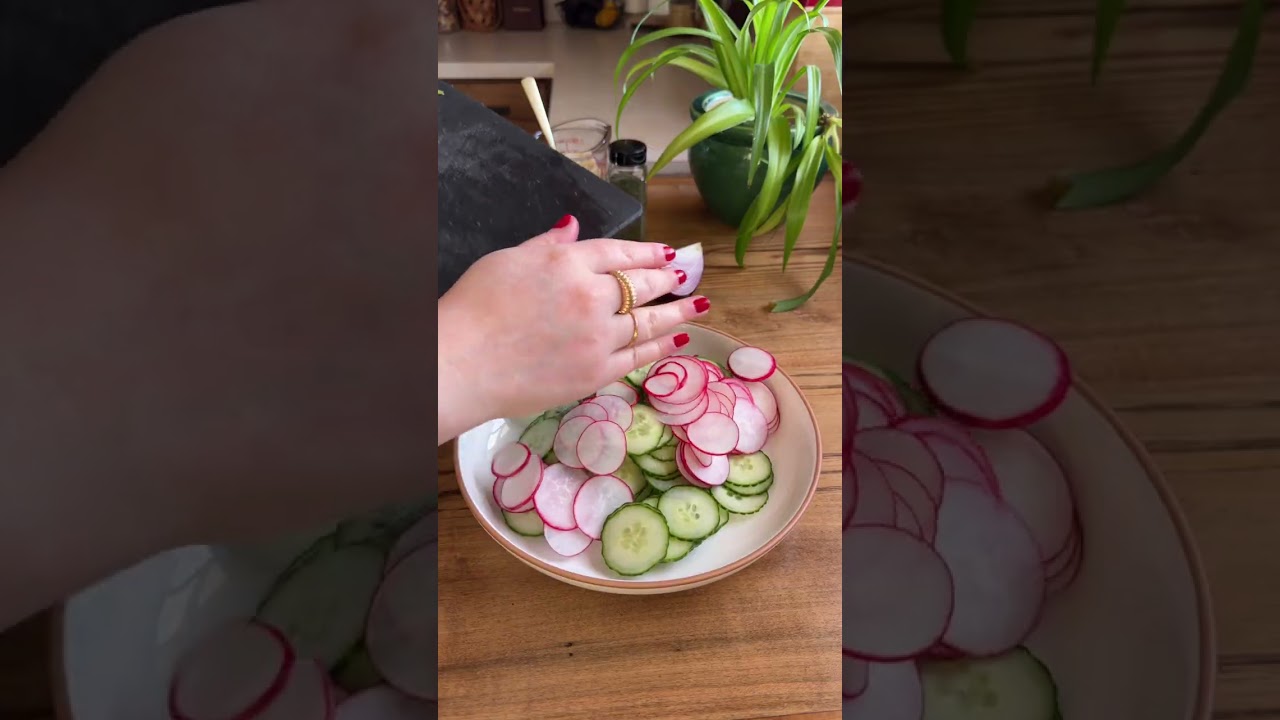 Creamy and Crunchy Cucumber Radish Salad