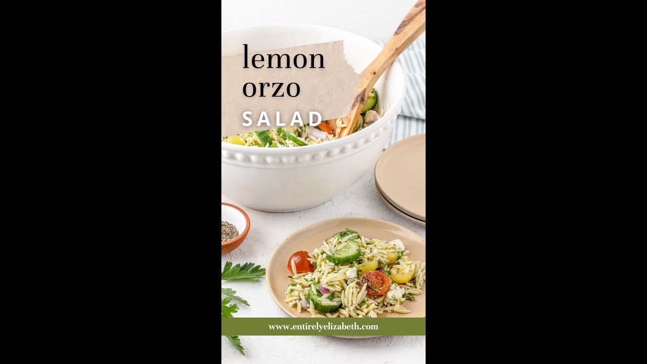 Healthy Lemon Orzo Salad