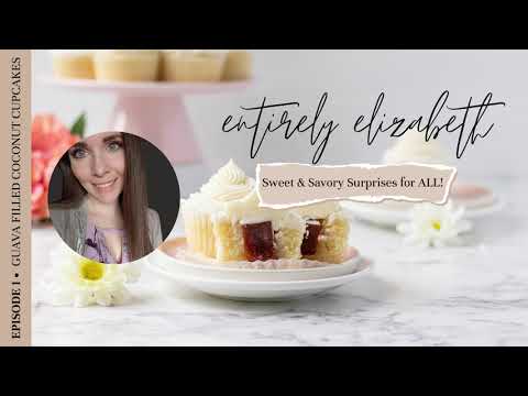 Guava Filled Coconut Cupcakes