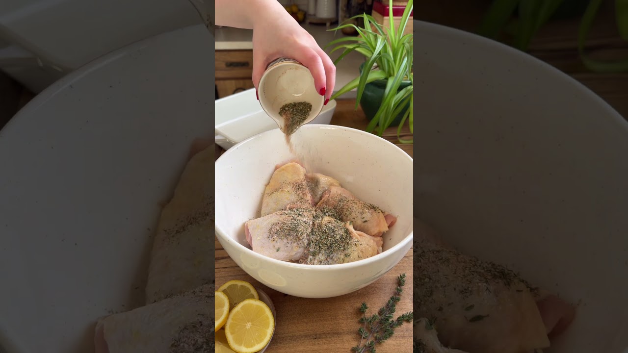 Easy and Crispy Lemon Chicken Thighs