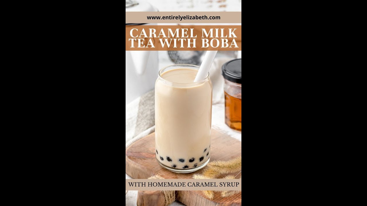 Caramel Milk Tea with Boba