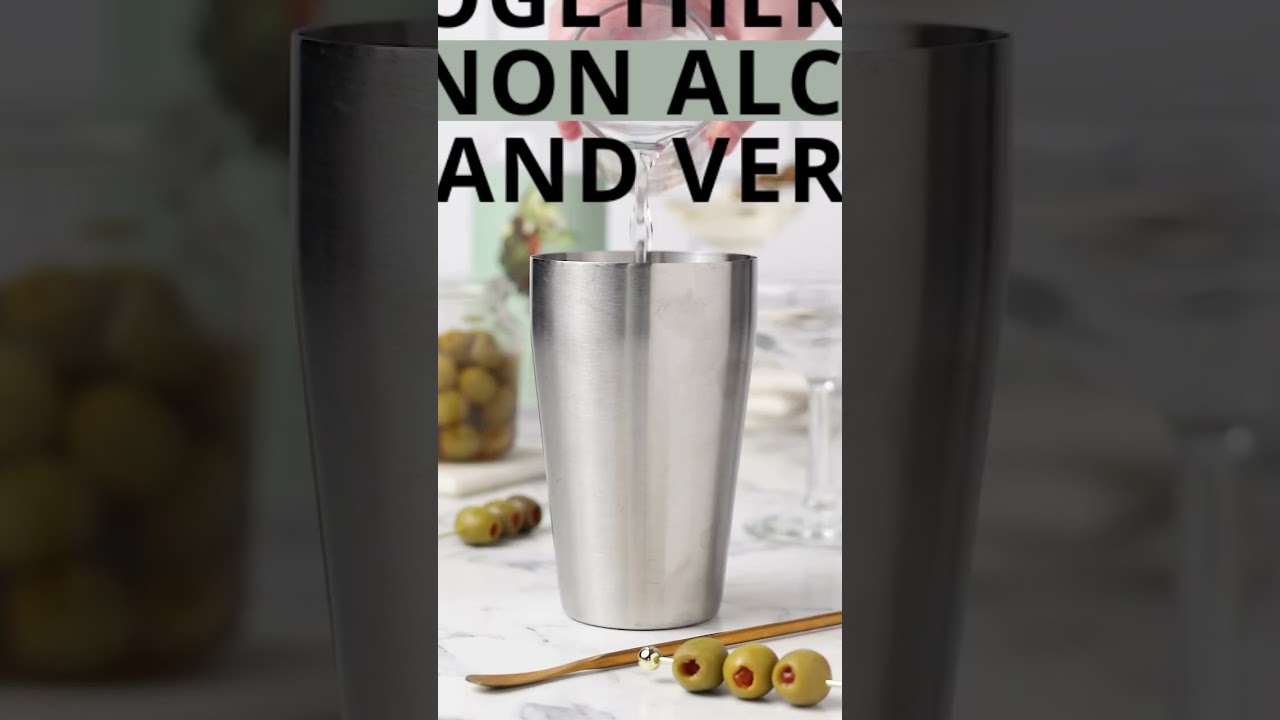Non Alcoholic Dirty Martini Mocktail