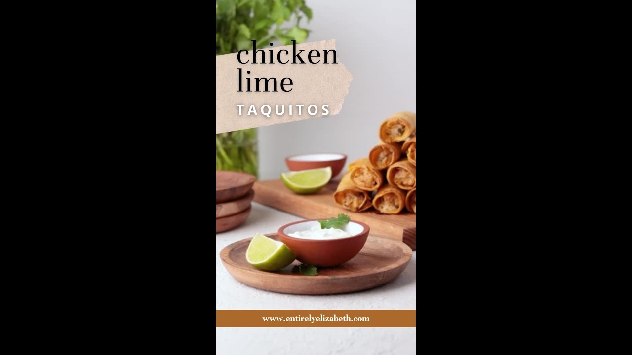 Baked Chicken Lime Taquitos Recipe