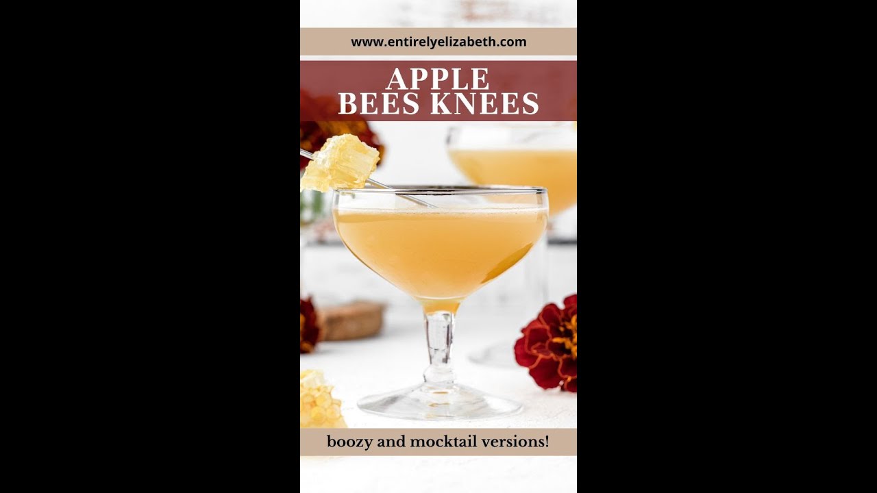 Apple Bee's Knees (Mocktail and Cocktail versions)
