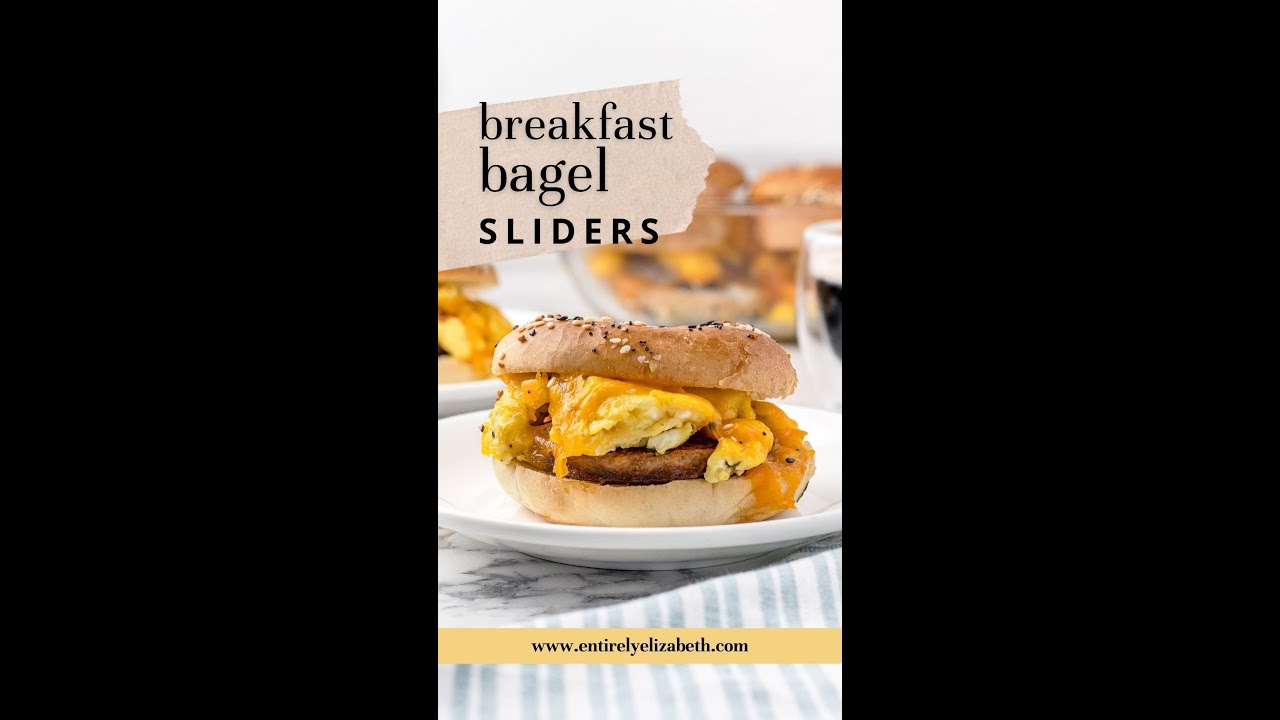 Easy Breakfast Bagel Sliders