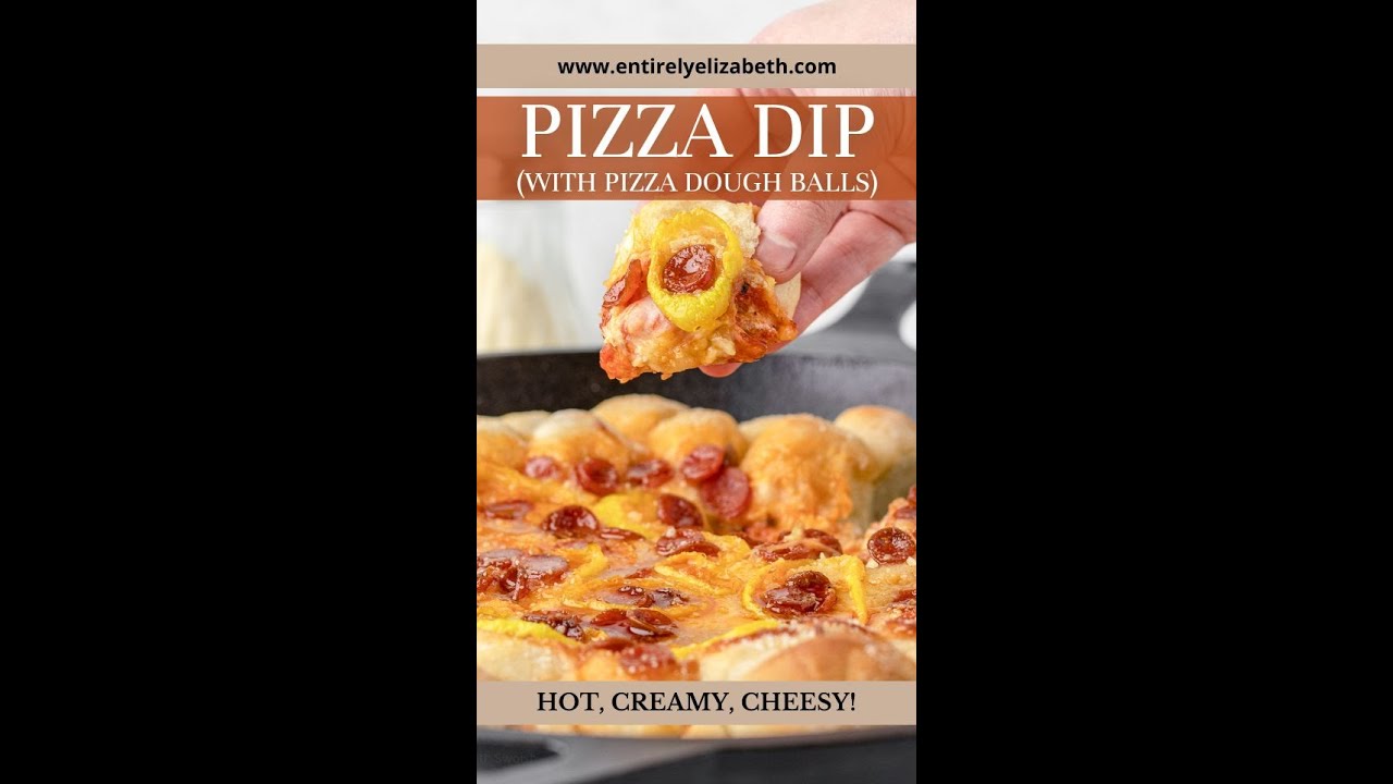 Pizza Dip with Pizza Dough Balls