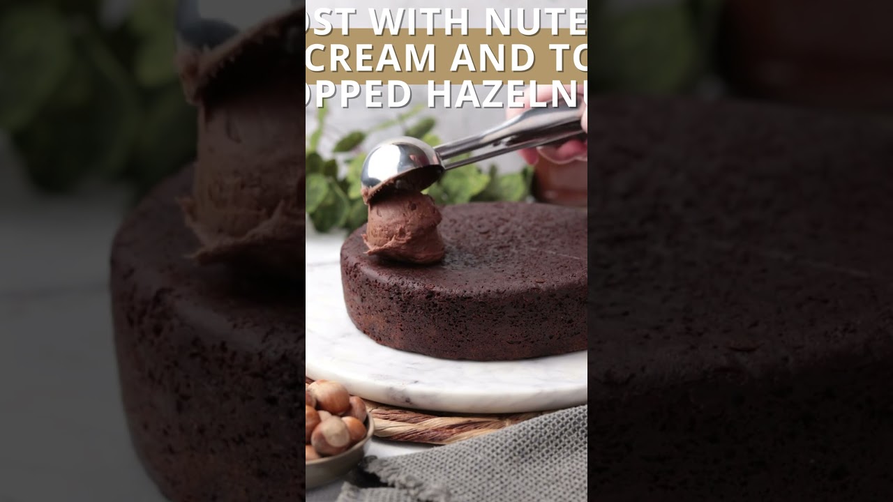 Chocolate Nutella Cake - Easy One Layer Cake