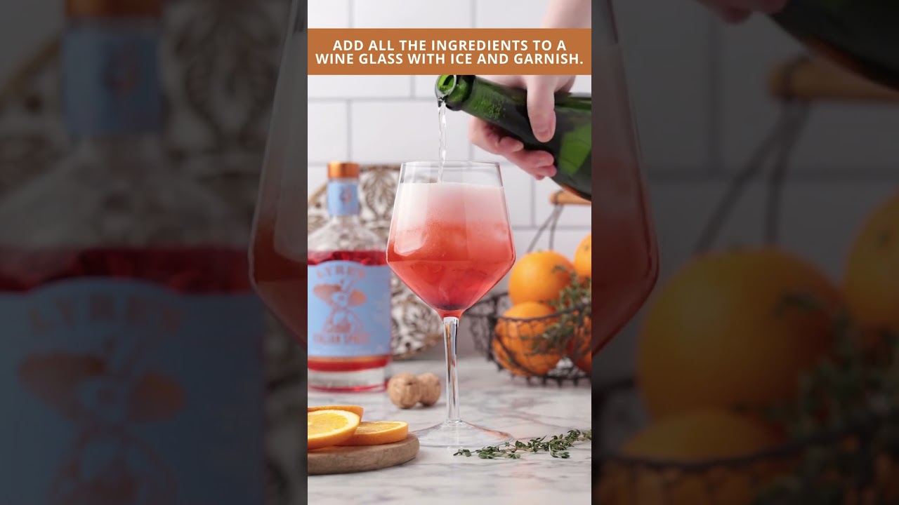Aperol Spritz Mocktail - With Non Alcoholic Spirits
