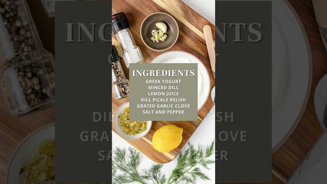 2 Minute Greek Yogurt Dill Sauce