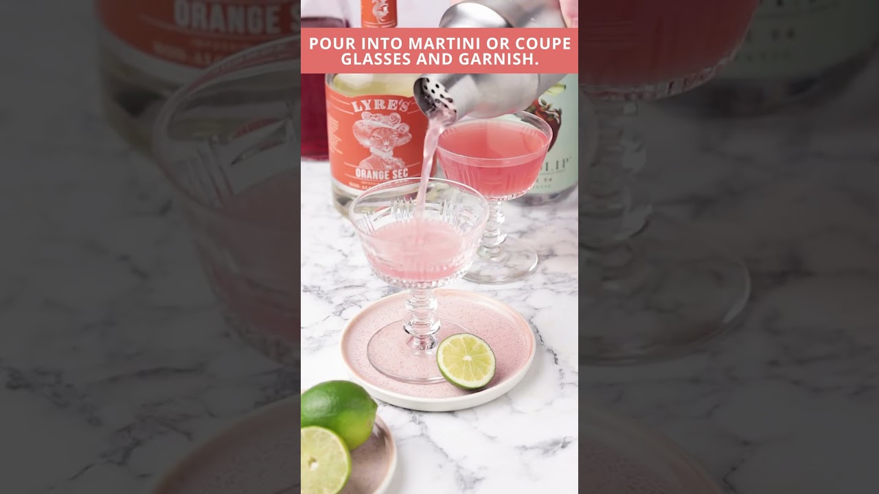 Cosmopolitan Mocktail with Non Alcoholic Spirits