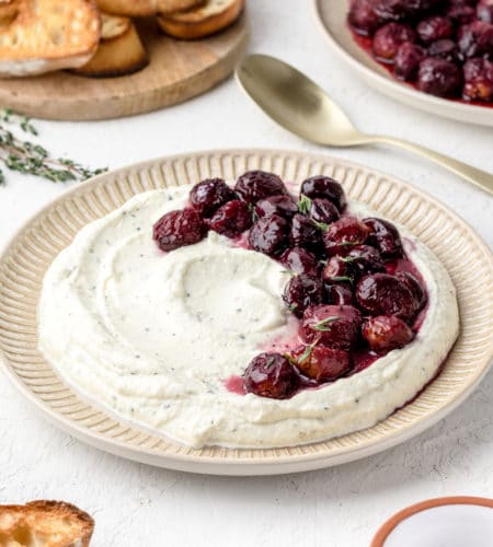 Ricotta Dip with Roasted Grapes