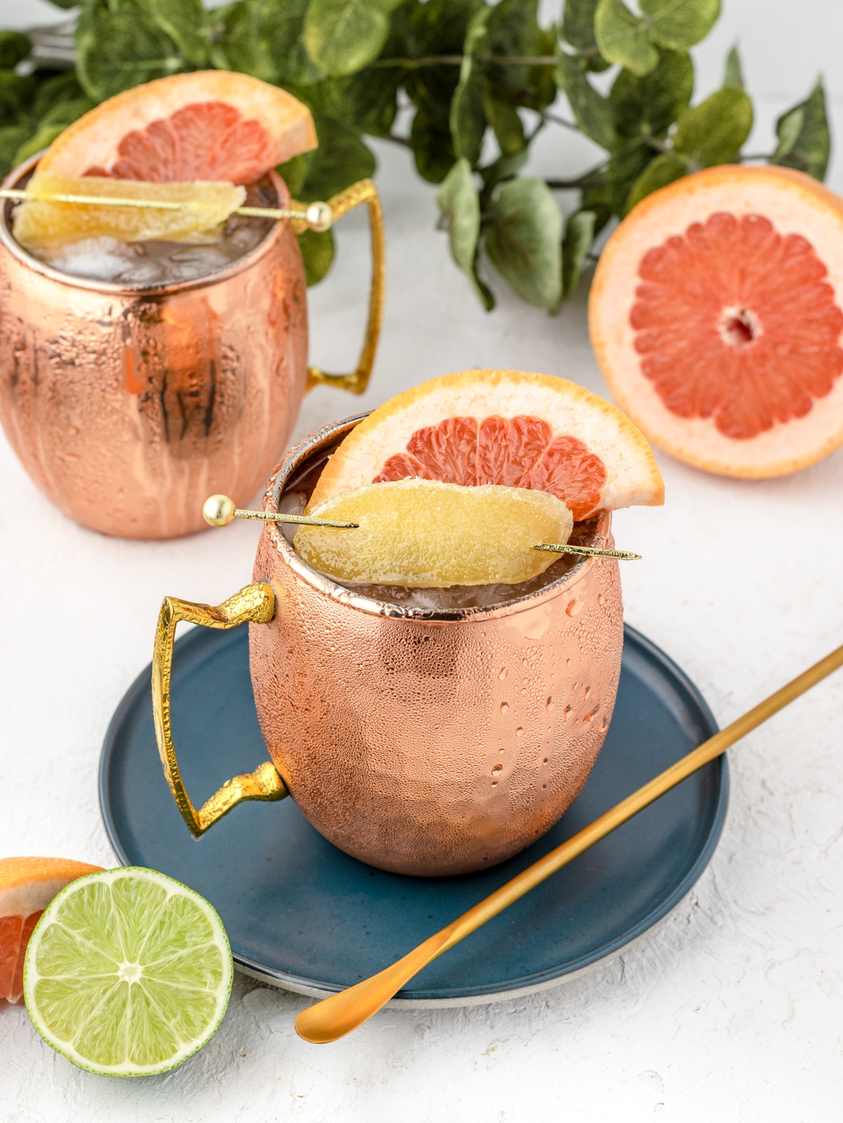 An easy and delicious Ginger Beer Mocktail with grapefruit and lime juice!