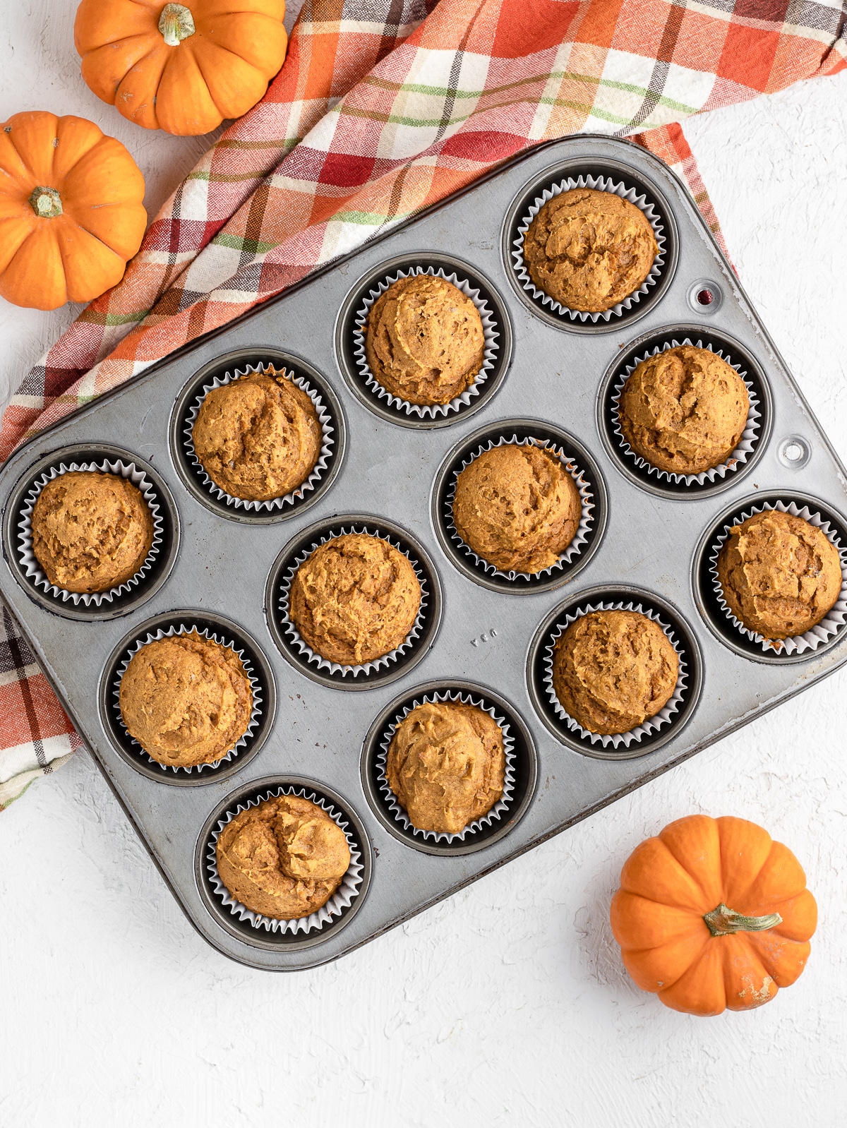 Pumpkin Muffins in baked and ready to eat.