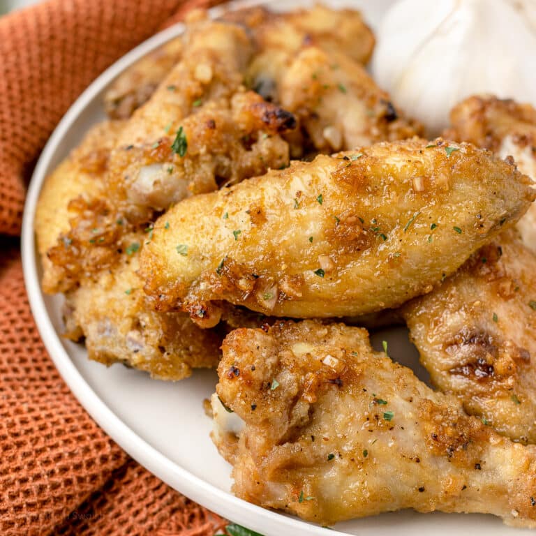 Baked Soy Garlic Chicken Wings - Super Crispy - Entirely Elizabeth