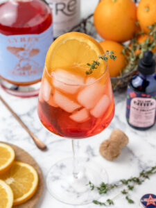 Non Alcoholic Aperol Spritz Mocktail- 2 Versions!- Entirely Elizabeth