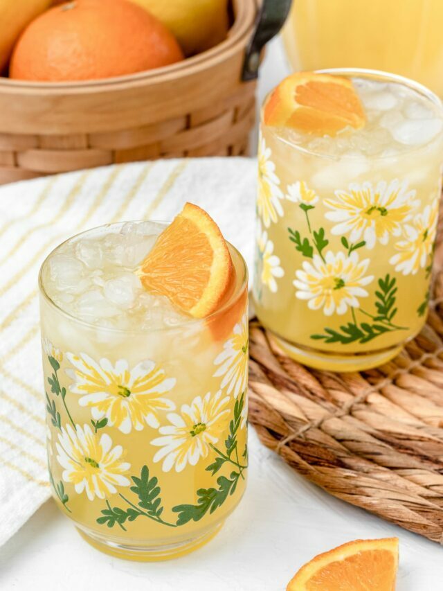 Homemade Orange Juice Lemonade
