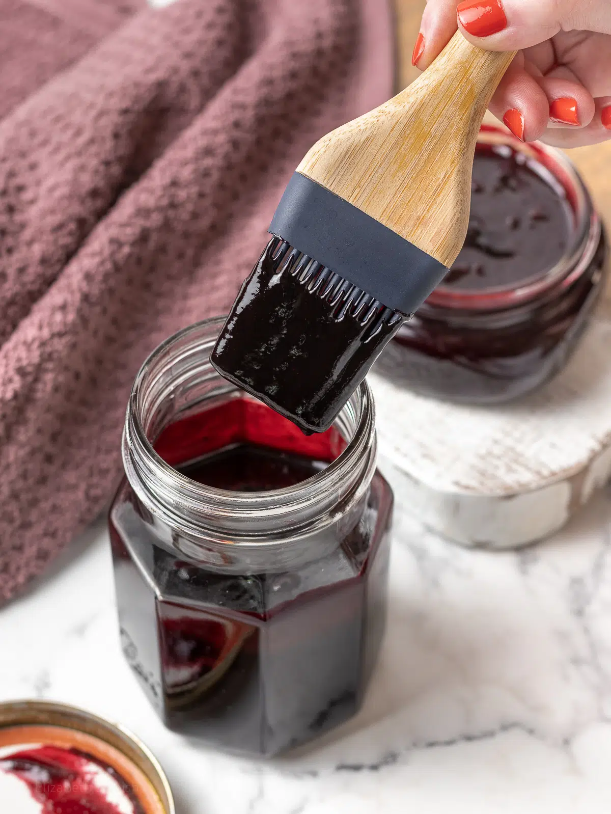 blackberry BBQ sauce homemade savory summer condiment grilling easy