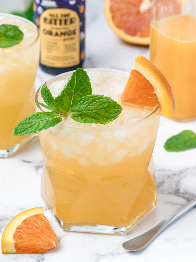 Orange Mocktail with Coconut Water