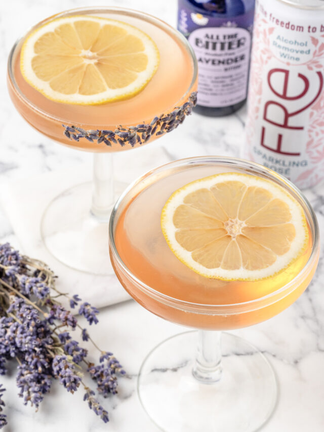 Lavender Mocktail with Sparkling Rosé